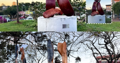 Nuevas esculturas enriquecen el Parque Lineal Cainguás de Aristóbulo del Valle