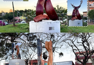 Nuevas esculturas enriquecen el Parque Lineal Cainguás de Aristóbulo del Valle