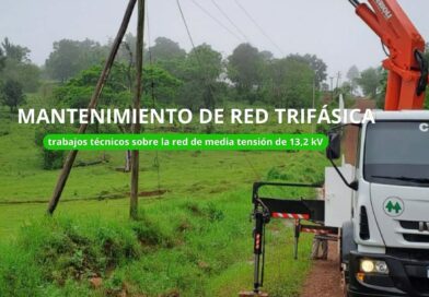 La CELA realiza tareas de mantenimiento en la red de media tensión